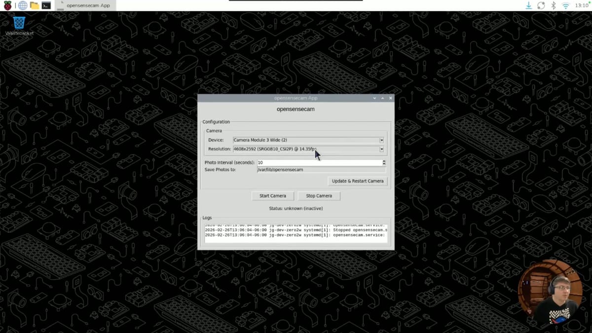 SenseCam for Raspberry Pi